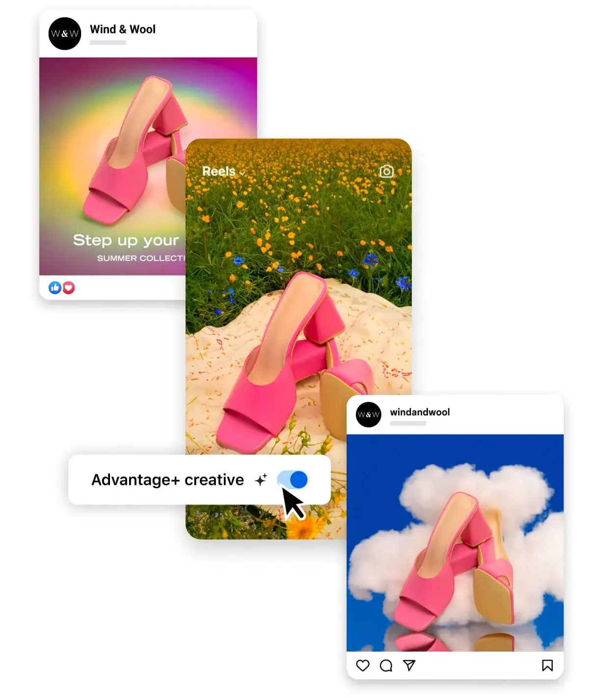 Meta Ads creatives collage